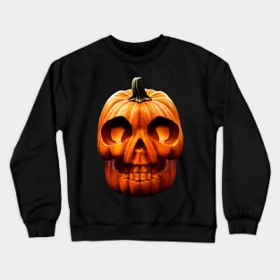 Scary Halloween Pumpkin Art Crewneck Sweatshirt